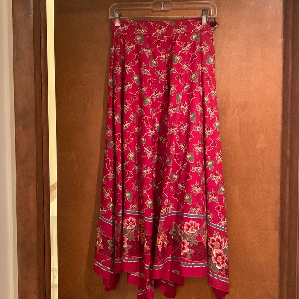 Gorgeous Vintage Ralph Lauren Country handkerchief Skirt not a flaw !